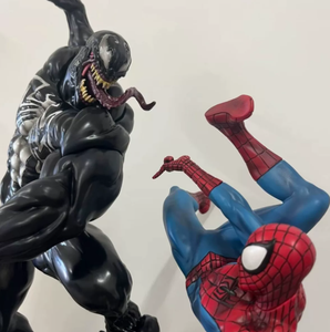 Statue en résine <span class=keywords><strong>Marvel</strong></span> Spider-Man contre <span class=keywords><strong>Venom</strong></span>, figurine de style bande dessinée, décoration d'intérieur, échelle <span class=keywords><strong>1</strong></span>/4, peinte à la main, cadeau pour collectionneur - Product Image 1