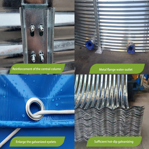 Lớn tấm thép tấm 10000L nước mưa Collector Tank giá cho thủy lợi - Product Image 4