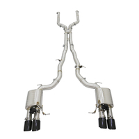 Sistema de Escape de Alto Rendimiento Catback de Acero Inoxidable 304 de 1.5 mm de Espesor para BMW F10 550I 4.4L 2010-2016, Tubo de Escape Soldado con TIG