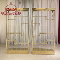 Estanterías de Exhibición de Acero Inoxidable para Decoración de Bodas, Fabricación Profesional