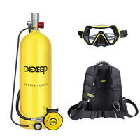 X7000 4L Scuba Gear Ensemble complet Réservoir d'air de plongée haute pression avec tubas en acier et aluminium