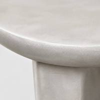 Table basse en forme irrégulière de roche blanche patinée KD pour salon, chambre à coucher, intérieur