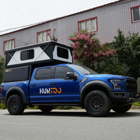 Huntoo Nouvelle Conception Imperméable Légère en Aluminium Mini-Camping-Car Escamotable pour Camion 4x4 avec Capacité pour 3 Personnes