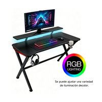 Mesa de Juego para PC, Escritorio para Laptop, Mueble para Oficina en Casa, Estación de Estudio y Trabajo
