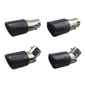Tubo de Escape Automotriz de Fibra de Carbono y Acero Inoxidable, Silenciador con Punta Ajustable - Product Image 3