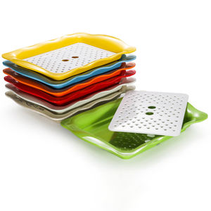 Plato de servicio de bola de masa hervida de plástico de melamina para restaurante - Product Image 3