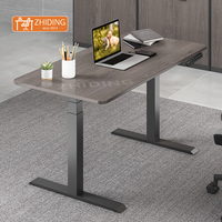 Bureau moderne assis-debout électrique avec contrôleur de mémoire à verrouillage pour enfants à double moteur et options de bureau à conception robuste avec cadre en acier