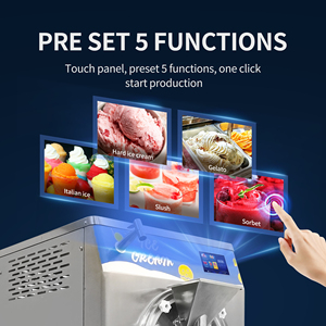 Mvckyi thương mại Máy làm kem cứng 48L/h Máy làm kem Ý 5 chức năng Gelato <span class=keywords><strong>Maker</strong></span> <span class=keywords><strong>Sorbet</strong></span> máy bằng Cháo sàn - Product Image 3