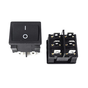 สวิตช์ KCD1 สี่เหลี่ยม 6A 250V KCD5 T85 1e4 6 ขา แบบ ON-OFF/On-Off-On สวิตช์โยก 6 ขา แบบมีไฟ ขนาด 21*24 มม. - Product Image 4