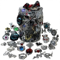 Usine de bijoux ODM OEM, petite série, logo personnalisé, bijoux gothiques, punk, en alliage, coffret cadeau, collier, boucles d'oreilles, bague, bracelet pour femme
