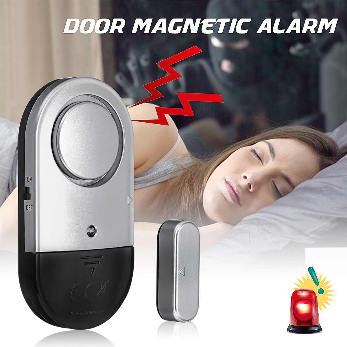Door magnetic detector wireless home doors contact Windows alarm