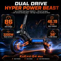 Trottinette électrique KuKirin G2 Master 2000W à double motorisation 52V 20.8Ah avec amortissement hydraulique – Vente en gros UE, États-Unis, Royaume-Uni, Canada, Brésil – Fournisseur d'origine