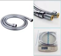 Tuyau de douche flexible en PVC argenté de haute qualité au design moderne pour douche à main et bidet de salle de bain