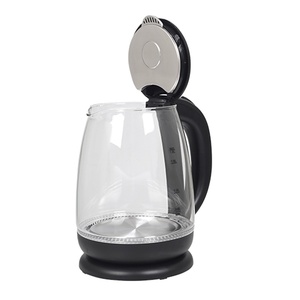 Bouilloire électrique en verre 2,0 L avec indicateur de niveau d'eau, anneau lumineux LED bleu, verre borosilicate, arrêt automatique, protection contre l'ébullition à sec, rotation à 360° ° Base OEM - Product Image 2