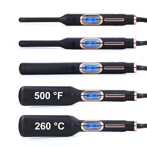 Plancha de Pelo de Titanio 2 en 1, Herramienta de Peinado Profesional con Pantalla LCD y Temperatura Ajustable - Product Image 1