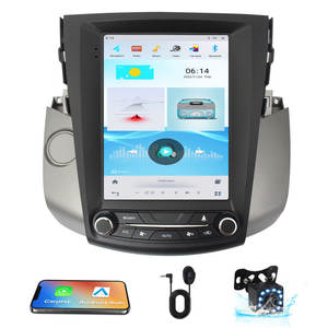 Écran de voiture 10,4 pouces Android Auto Stéréo pour TOYOTA <span class=keywords><strong>RAV4</strong></span> 2006-2012 AUTO A/C Radio de <span class=keywords><strong>style</strong></span> Tesla avec système GPS Apple CarPlay - Product Image 2