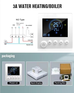 Contrôleur de température WiFi, mode manuel et automatique, fonction de mémoire de mise hors tension, fonction antigel pour système de chauffage électrique par le sol - Product Image 3