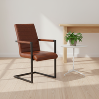 Chaise de salle à manger moderne en cuir PU à hauteur réglable, idéale pour la maison, le bureau et la salle de bain, modèle DC 1491 – Meilleur prix 2026
