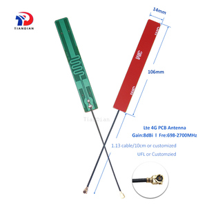 <span class=keywords><strong>Antena</strong></span> Interna Flexible Adhesiva MHF4 Ufl Desmontada <span class=keywords><strong>de</strong></span> Alta Ganancia 8dBi Gsm WiFi Lte 4G 5G FPC PCB - Product Image 3