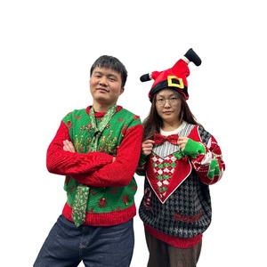 Giáng sinh Áo len <span class=keywords><strong>2025</strong></span> mớ<span class=keywords><strong>i</strong></span> của nam giớ<span class=keywords><strong>i</strong></span> và phụ nữ thờ<span class=keywords><strong>i</strong></span> trang giản dị tất cả các trận đấu Vòng cổ áo len xấu xí Áo len - Product Image 6