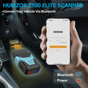 Nuevo Sistema completo HUMZOR Z100 Elite Auto OBD2 escáner 17 Servicio de reinicio IMMOKey herramienta de diagnóstico de coche - Product Image 4
