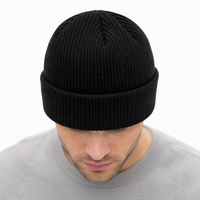 Bonnet de pêcheur en acrylique personnalisé unisexe - Broderie 3D - Chapeau chaud d'hiver pour la plage
