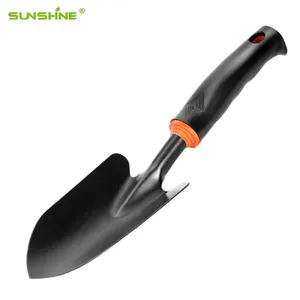 SUNSHINE High Quality Customize Gift Carbon Steel Mini Trowel Digging Hoe Garden Hand Tool With Rubber Handle