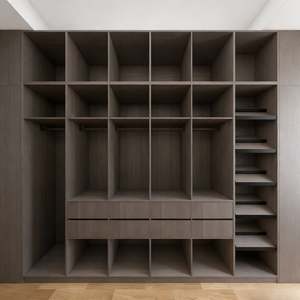 BALOM Organiseur de rangement minimaliste sur mesure pour dressing avec étagères à grille, gain de place, armoire étroite - Product Image 5