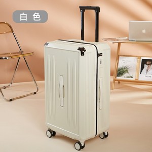Valise noire de 24 pouces avec roulettes pivotantes et serrure pour les voyages - Product Image 4