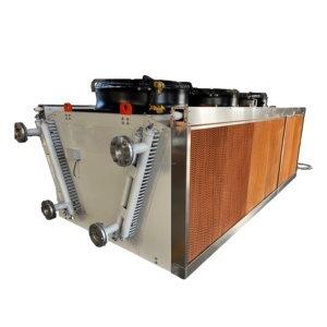 Refroidisseur d'air sec industriel en forme de V, rideau d'eau, 120 kW, refroidisseur adiabatique, structure compacte, refroidissement par air et eau - Product Image 1