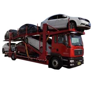 Transporteur de <span class=keywords><strong>voiture</strong></span> squelette plat avec couvercle anti-poussière et camion Semi-remorque de Transport à vendre - Product Image 1