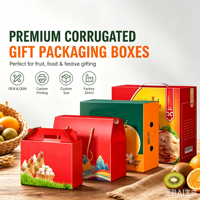 Boîte en carton ondulé personnalisée professionnelle avec des matériaux durables pour le transport de fruits, légumes et produits agricoles