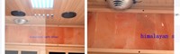 Briques de sel himayen en cèdre rouge, hemlock pour 2 personnes, salle de sauna à infrarouge lointain, pièces