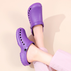 Nuove scarpe da allattamento da uomo in sala operatoria e pantofole da donna antiscivolo scarpe con punta a testa alta per lavoro in camera pulita con suola morbida - Product Image 4