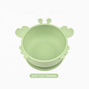 Bol de table en silicone en forme de crabe de dessin animé pour bébé, bol d'alimentation de qualité alimentaire pour enfant, bol à collation avec ventouse pour l'apprentissage de l'alimentation - Product Image 6