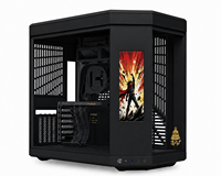 Caja de PC para Juegos Hotbell Panoramic Triple Glass con Pantalla Vertical, Alto Flujo de Aire, Chasis de Computadora de Escritorio sin Herramientas