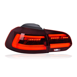 AURON LED Taillights 2009-2013 VW Golf 6 Clear Lens New Retrofit Upgrade <b>Plug</b>&Play 6000 lm 6000K - Product Image 2