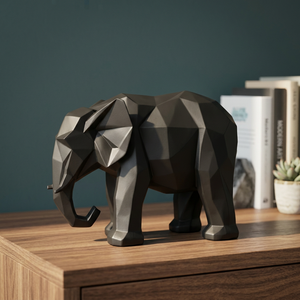 AK Brass Black Modern Geometric <b>Elephant</b> Special Table Ornament For Decorative Home <b>Decor</b> Table <b>Decor</b> Ornaments - Product Image 1
