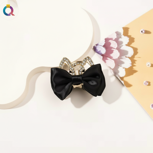 Gran oferta, pinzas para el pelo de lujo Vintage para niños, lazo Simple, diseño de flores de diamantes de imitación, 5cm, decoración sencilla para el cabello a la moda Vintage - Product Image 1