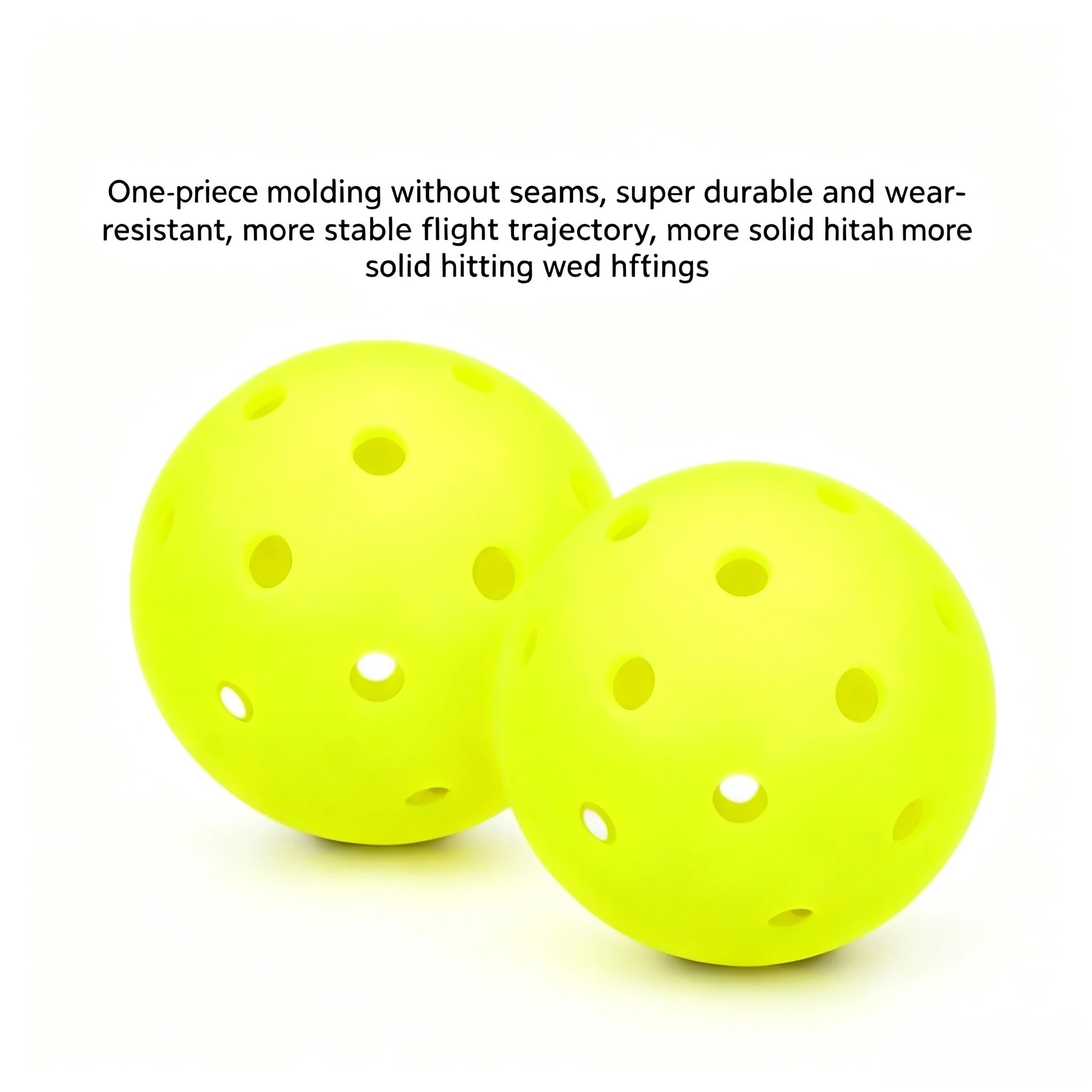 Customizable USAPA Approved Children's Pickleball Ball Precision Hole Design High Bounce Durable 3 Pack Professional Matches