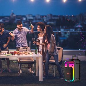 Altavoz Inalámbrico ABS-12101 de 12 Pulgadas, Alta <span class=keywords><strong>Potencia</strong></span> de 40W, <span class=keywords><strong>Amplificador</strong></span> Portátil con Luz RGB, Altavoz para Fiestas, Precio de Fábrica OEM, Precio Más Bajo - Product Image 2