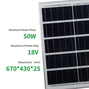 <span class=keywords><strong>Panneau</strong></span> <span class=keywords><strong>solaire</strong></span> monocristallin PERC 50W haute efficacité – Module PV – Approvisionnement direct usine – OEM ODM – Solution complète de stockage d'énergie - Product Image 2