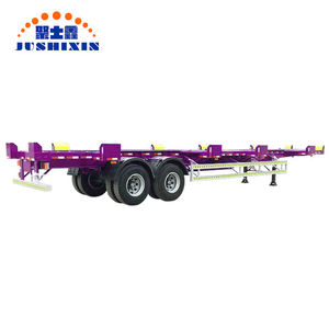 2 3 o de eje 20ft 40ft 65 toneladas esqueleto contenedor de envío remolques de camiones - Product Image 6