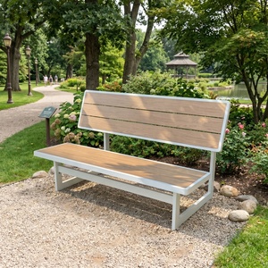 Banco <span class=keywords><strong>de</strong></span> Parque para Exteriores Económico Directo <span class=keywords><strong>de</strong></span> Fábrica, <span class=keywords><strong>de</strong></span> Aluminio y Madera Compuesta, Asientos Públicos para Jardín y Calle, Muebles Duraderos en Oferta - Product Image 5