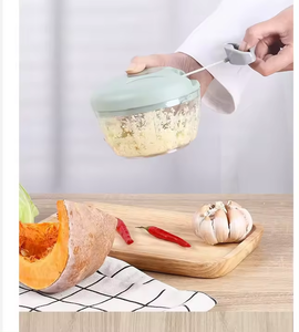 Procesador Manual de Alimentos, Picador de Verduras Portátil, Picador de Ajo con Cuerda, Cortador de Cebolla para Verduras - Product Image 3