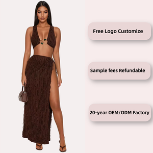 Maillot de bain deux pièces solide nouveau Sexy Mesh Fashion Bikini Set Split Swimwear Bikinis & Beachwear - Product Image 2