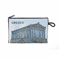 Porte-monnaie grec tissé acropole avec tapis Photo Design. Fabriqué en turquie... De turquie
