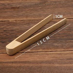 Pinzas para té de bambú, diseño plano para la ceremonia del té Gongfu, estilo sencillo, accesorio tradicional para el juego de té chino - Product Image 2