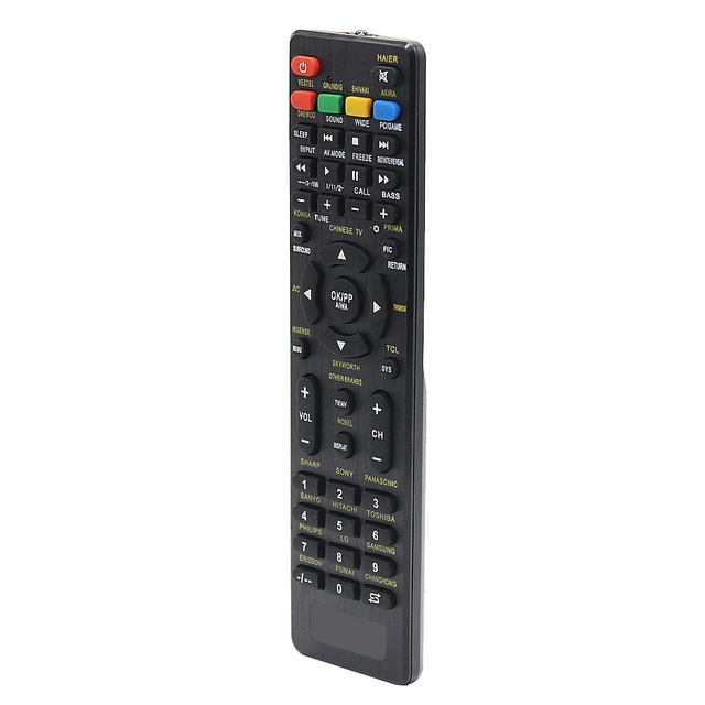 Black Metal Universal TV Remote Control Learning Rolling Code Automatic Function for TCL FUNAI CHANGCHONG for for SAMSUNG