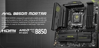 Carte mère de jeu MSI MAG B850M MORTAR 2025, réseau LAN 5G, carte mère B850 DDR5 256 Go de RAM, 1x PCIe 5.0, 3x M.2 SSD pour PC de bureau